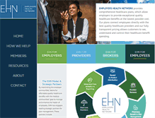 Tablet Screenshot of employershealthnetwork.com